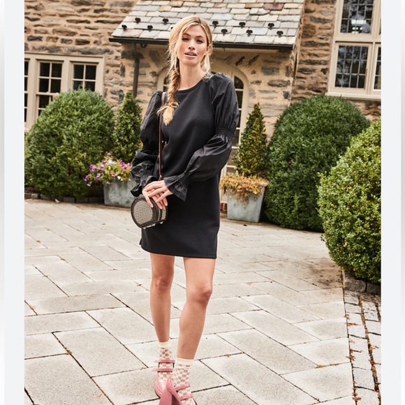 Addison Bay Soft Luxe Prep Black Dress M - Picture 2 of 11